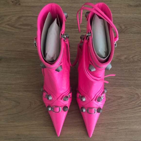 NIB $1795 Balenciaga Cagole Pointed Toe Bootie, 10US / 40EU! - Picture 7 of 15